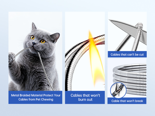 tough iphone charger cable cat proof charger heavy duty iphone cord