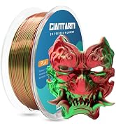 GIANTARM Silk PLA Filament 1.75mm,Dual Color PLA Red Green1KG | Shiny Silk Surface,Chrome Like Gl...