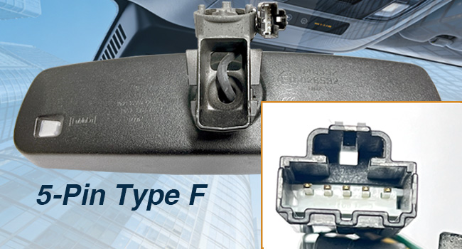 5-Pin Type F Plug &amp;amp;amp; Play Dash Cam Power Adapter Ford Mustang Mach-E, Bronco Sport,