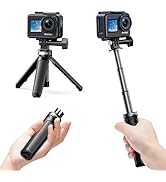 AKASO Mini Selfie Stick Tripod Lightweight Extension for Shooting Video Vlog Accessories Compatib...