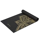 Gaiam Yoga Mat - Premium 6mm Print Extra Thick Non Slip Exercise &amp; Fitness Mat for All Types of Y...
