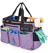 IBVIVIC Wearable Cleaning Caddy Bag for Cleaning Supplies,Large Capacity Cleaning Organizer Purple