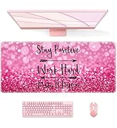 Anyshock Desk Mat, Large Mouse Pad for Desk, Computer Desk Pad, Gaming Mousepad with Non-Slip Rub...