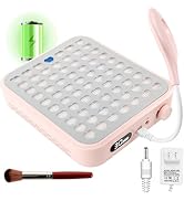 ANGNYA Nail Dust Collector with Lamp,Vacuum Fan Rechargeable Dust Collector with Dust Brush Power...