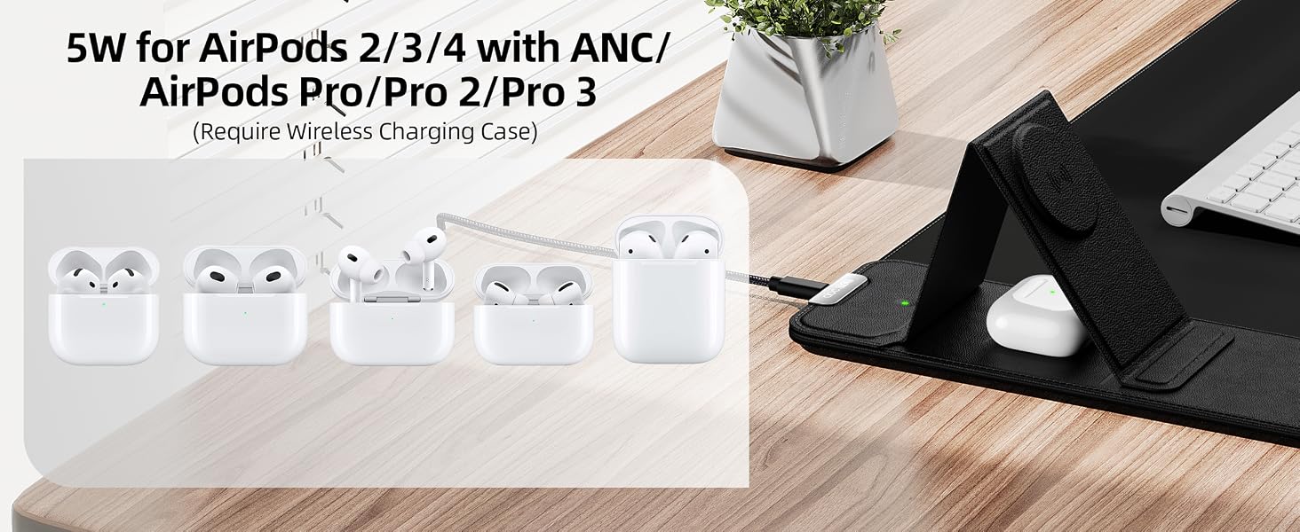 wireless charging desk mat
