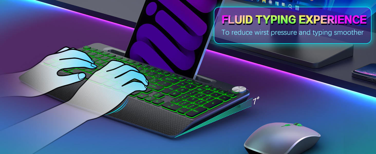 comfortable typing