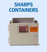 Medline 5 Quart Locking Sharps Cabinet (Pack of 5)