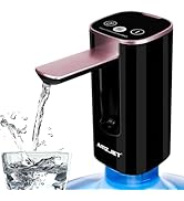 Water Dispenser for 5 Gallon Bottle with Digital Display, 4 Dispense Modes, Portable USB Charging...