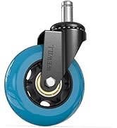 WEWILL Office Chair Wheels, Blue