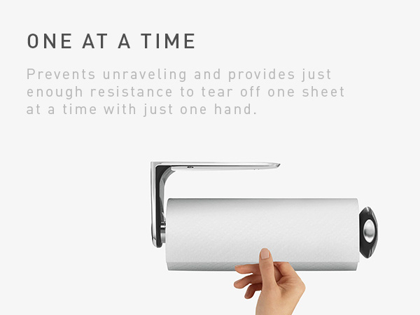 One at a Time | Prevents unraveling and provides just enough resistance to tear one sheet at a time