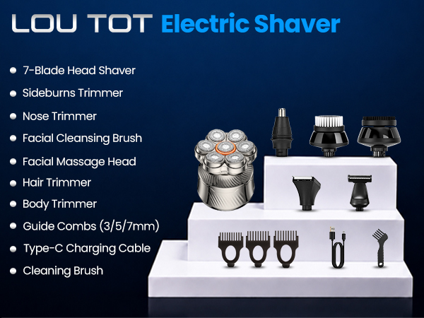 7D Head Shaver for Bald Men