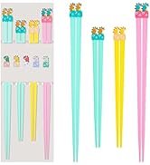 4 Pairs Family Reusable Cute Animal Chopsticks, Non-Slip Hotel/ Restaurant Chop Sticks, Chinese J...
