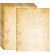 FUNCLASS 8.5'' x 11'' Printer Vintage Paper, Stationary Paper 50 Sheets, Letter Writing Stationer...