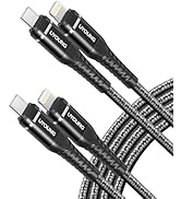 USB C to Lightning Cable 6FT 2Pack [Apple MFi Certified] iPhone Fast Charger Cable Braided Type C...