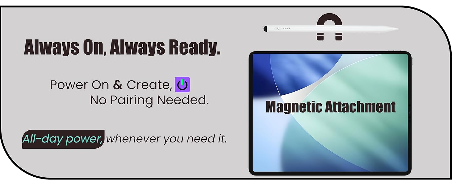 All-day power, whenever you need it.Magnetic Attachment