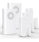 Wireless Door Sensor Chime, Door Open Alarm When Entry Business/Office/Store (500ft Range 51 Ring...