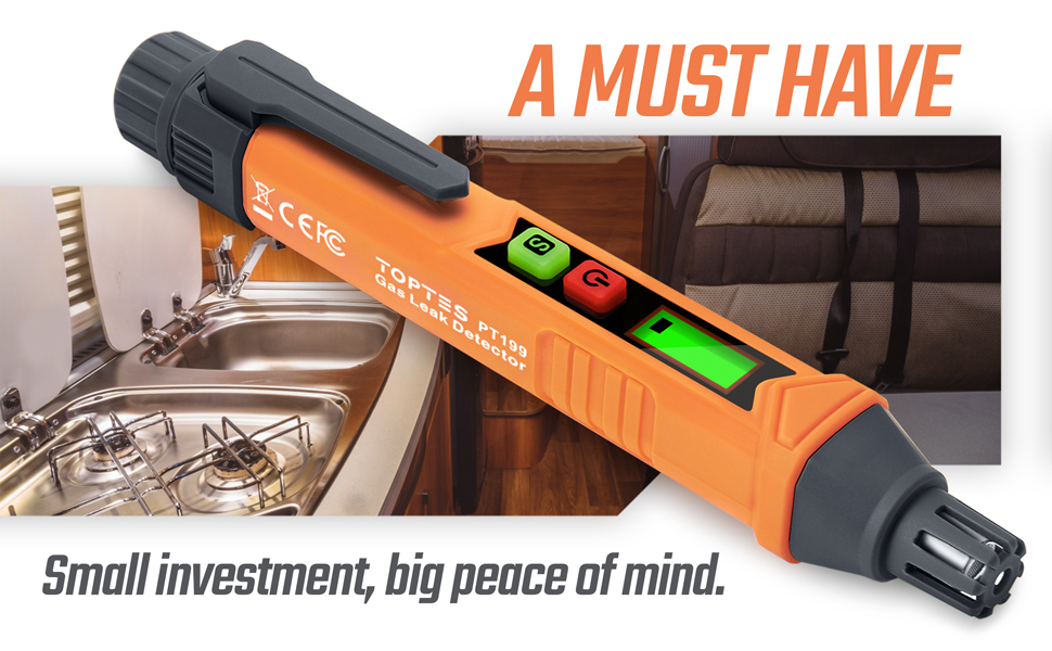 A must have safety tool for every homeowners, RV-ers, DIY-ers with gas appliances. 