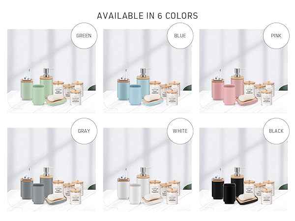 bathroom accessory set