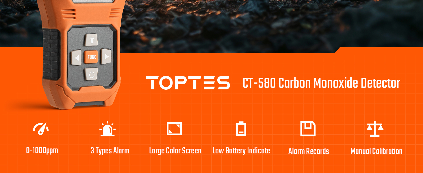 carbon monoxide detectors portable for travel camping battery powered meter alarm low level home