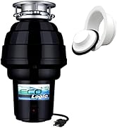 Eco Logic EL-10-DS-WH 10 Designer Series Food Waste Disposer with White Sink Flange, 1-1/4 HP
