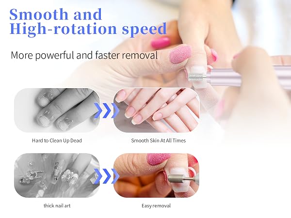 Easy nail polish removal.