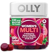 OLLY Women's Multivitamin Gummy, Vitamins A, D, C, E, Biotin, Folic Acid, Adult Chewable Vitamin,...