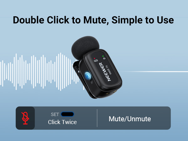 Double Click to Mute,Simple to Use