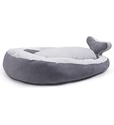 Hollypet Designed Fluffy Cute Whale-Shaped Soft Pet Cat Nest Dog Bed for Indoor Cats and Small Do...