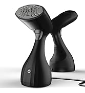 Garment Steamer, 1500W Travel Steamer with 300ml Detachable Water Tank, Fast 30s Heat-Up, Auto-Of...