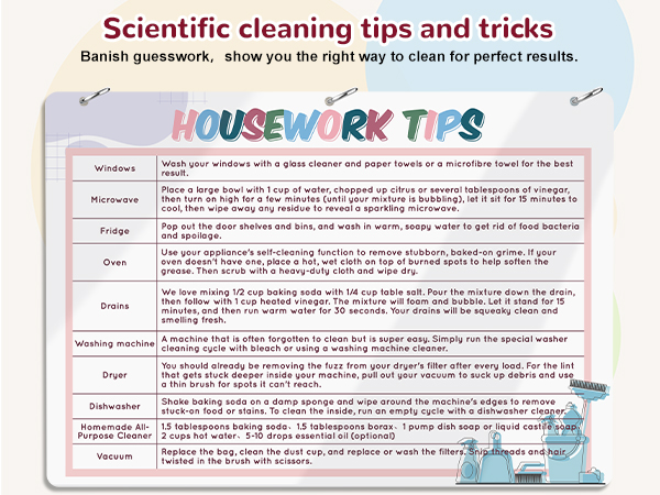 cleaning planner for adults