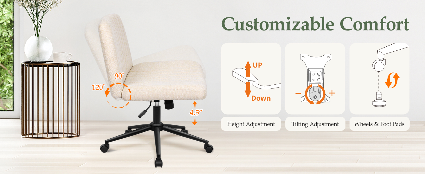 home office desk chairs, salon chair, swivel chair, desk chair with wheels, back support, casters