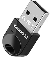 GAROGYI Bluetooth 5.3 USB Adapter for PC Supports Windows 11/10 Plug and Play,5.3+EDR Bluetooth W...