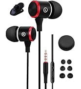 BDJXCUSA Wired Headphones with Case for MacBook Air 13-inch 2025 Laptop,3.5mm Audio Jack Corded E...