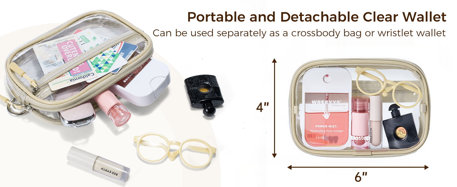 clip and go phone strap crossbody phone lanyard with wallet cross body wrist purse zipper pouch