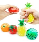 Fruit Stress Balls Squishy Sensory Fidget Toys Fruit Water Beads Stress Balls for Kids and Adults...