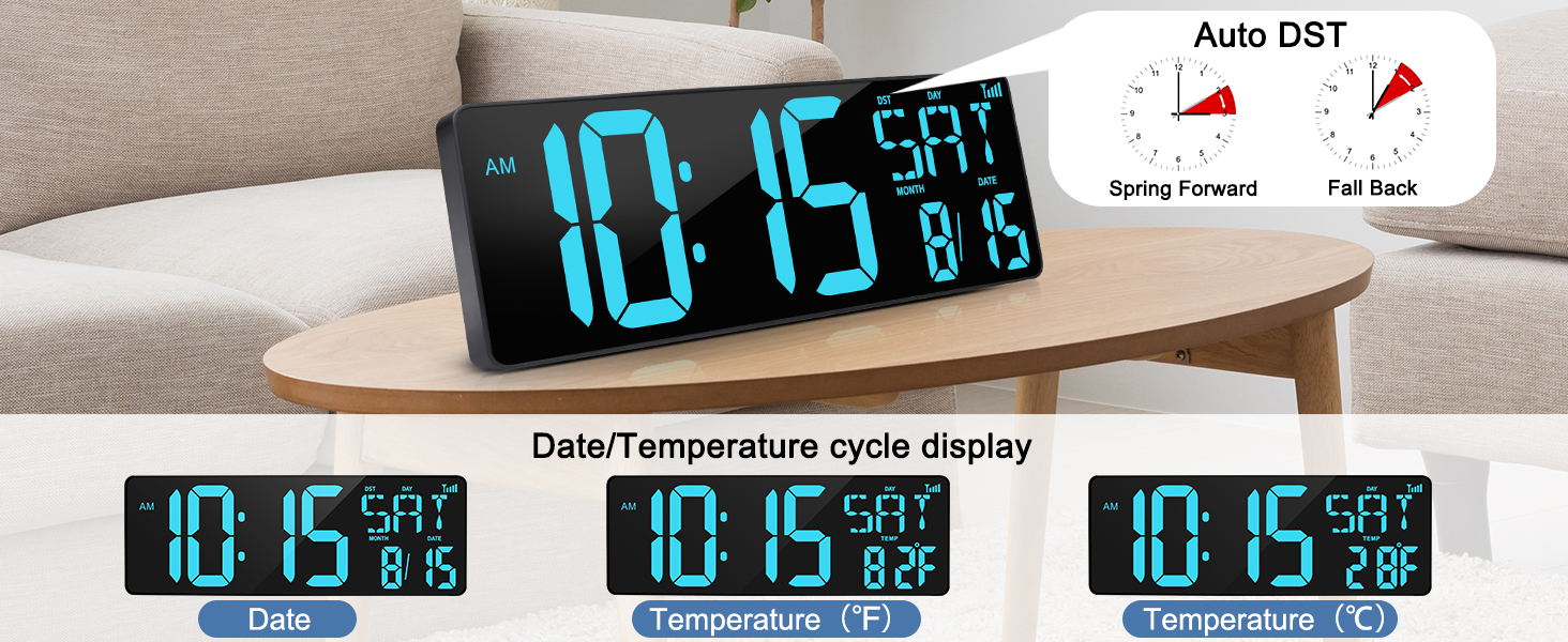 led wall clock