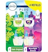 Febreze Odor-Fighting Fade Defy PLUG Air Freshener,Gain Moonlight Breeze, Gain Original, 87 fl. o...