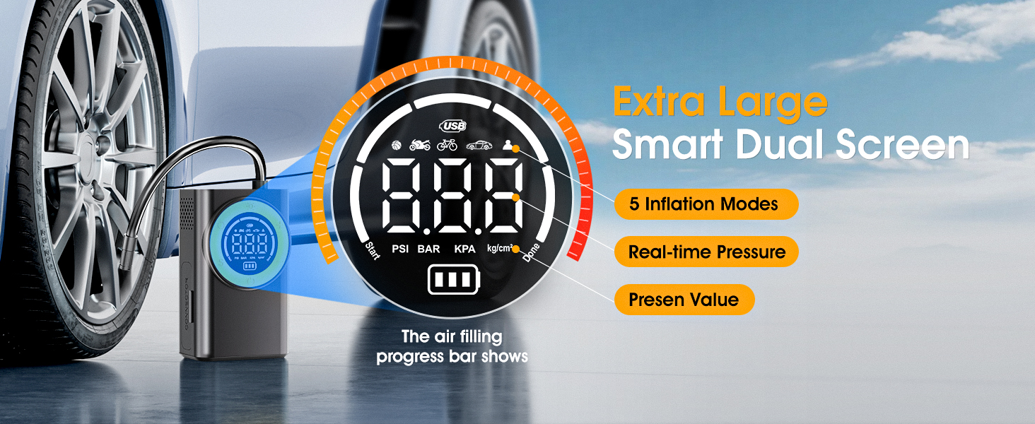 Tire Inflator Portable Air Compressor