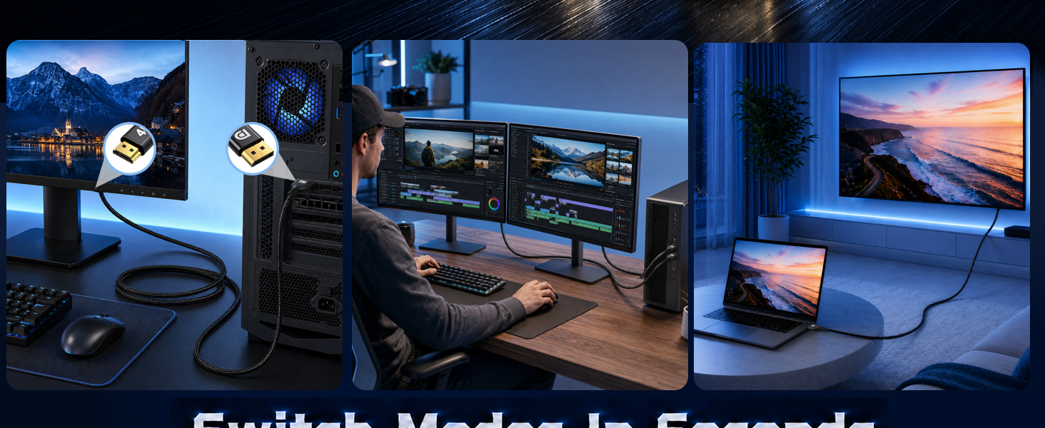 switch modes in seconds