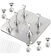 ANGNYA Nail Stand for Press Ons,Square Shape Super Magnetic Base Nail Holder for Painting Nails w...