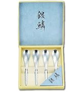 Coffee Spoons Teaspoons Set [ Made in Japan ] 4pcs Set Stainless Small Spoons with Hammered Finish