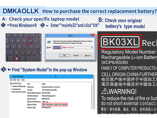 bk03xl battery for hp pavilion x360