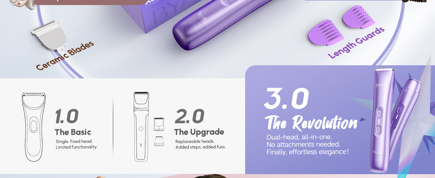 waterproof bikini trimmer for women