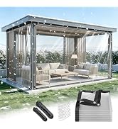 GZXAGZJ 14 MIL Clear Vinyl Tarp 4x8 ft Heavy Duty Clear Tarp Tear-Resistant Reinforced Edges Rust...