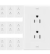 Tamper-Resistant Receptacle Outlet with Wall Plate