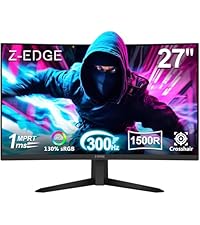Z-Edge 24 inch 240Hz 165Hz Gaming Monitor, FHD 1080p, MPRT 1ms, IPS Monitor Gaming, 350nits, 16.7M C...
