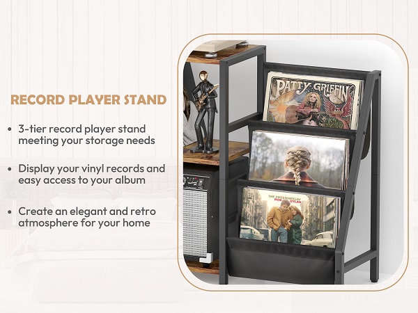 small record player stand