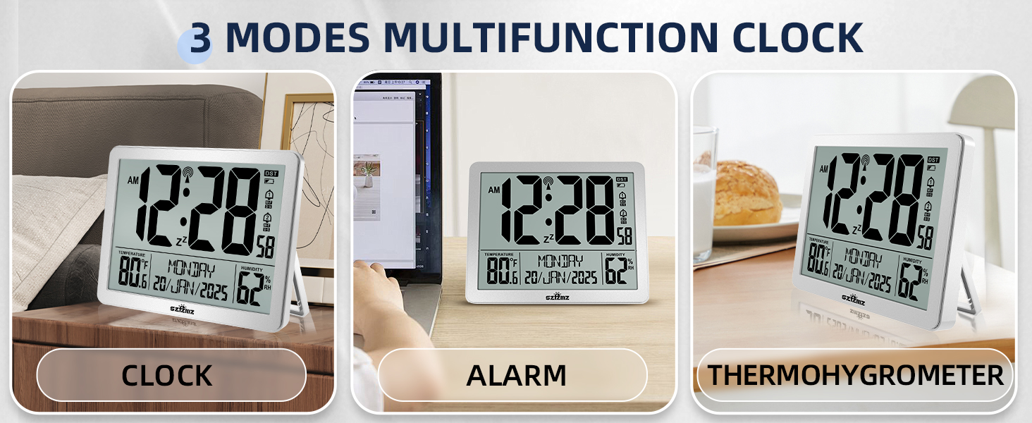 atomic clock with backlight