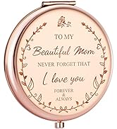 Zzbakress Mom Birthday Gifts for Mom, I Love You Mom Compact Mirror,Gifts for Mom Birthday,Gifts ...