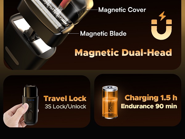 Portable face shaver/ Travel friendly